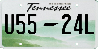 TN license plate U5524L