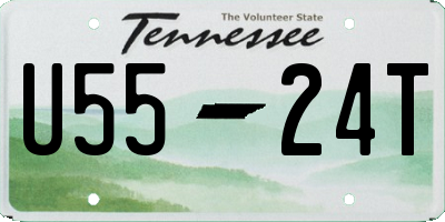 TN license plate U5524T