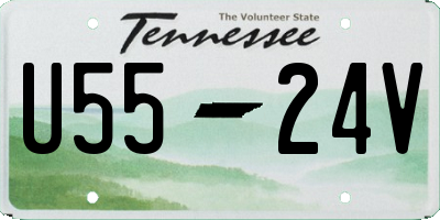 TN license plate U5524V