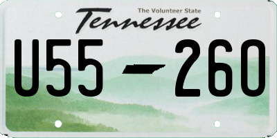 TN license plate U5526O