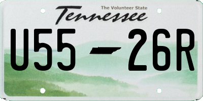 TN license plate U5526R