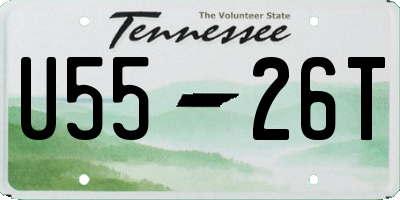 TN license plate U5526T