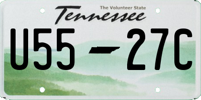 TN license plate U5527C