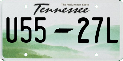 TN license plate U5527L