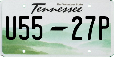 TN license plate U5527P