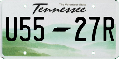 TN license plate U5527R