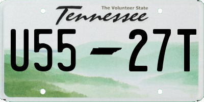 TN license plate U5527T