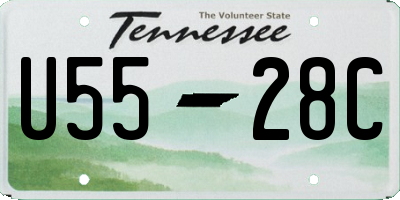 TN license plate U5528C