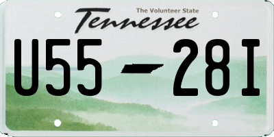 TN license plate U5528I