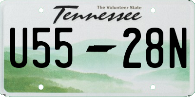 TN license plate U5528N