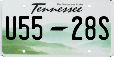 TN license plate U5528S