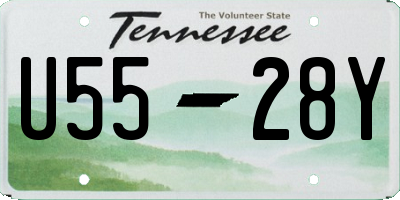 TN license plate U5528Y