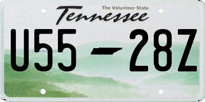 TN license plate U5528Z