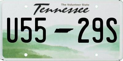 TN license plate U5529S