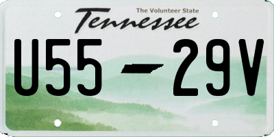 TN license plate U5529V