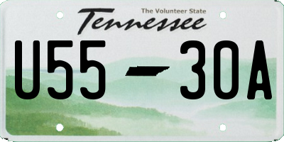 TN license plate U5530A