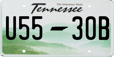 TN license plate U5530B