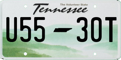 TN license plate U5530T