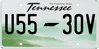 TN license plate U5530V