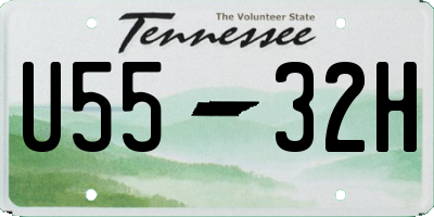 TN license plate U5532H
