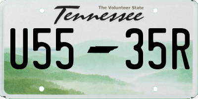 TN license plate U5535R
