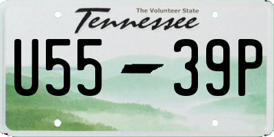 TN license plate U5539P