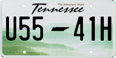 TN license plate U5541H