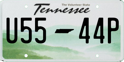 TN license plate U5544P