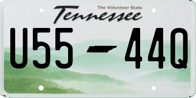 TN license plate U5544Q
