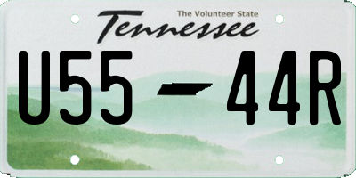 TN license plate U5544R