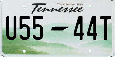 TN license plate U5544T