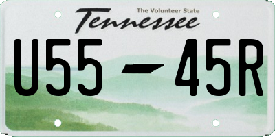 TN license plate U5545R