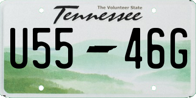TN license plate U5546G