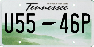 TN license plate U5546P