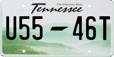 TN license plate U5546T