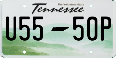 TN license plate U5550P
