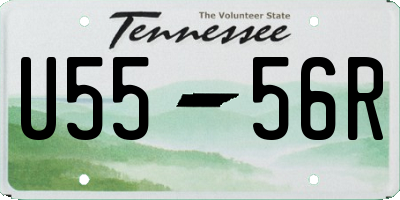 TN license plate U5556R