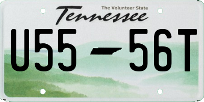 TN license plate U5556T