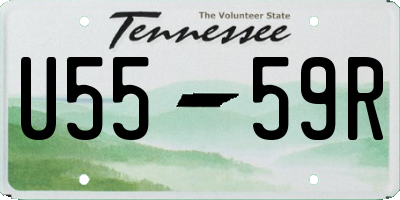 TN license plate U5559R