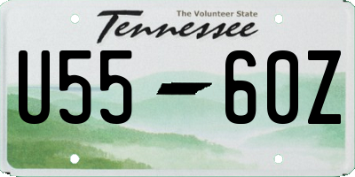 TN license plate U5560Z