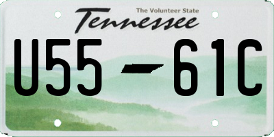 TN license plate U5561C