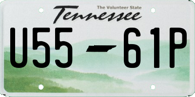 TN license plate U5561P