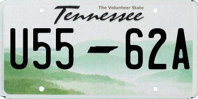 TN license plate U5562A