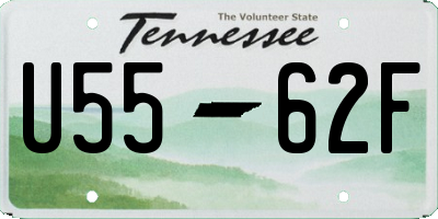 TN license plate U5562F