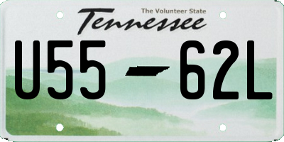 TN license plate U5562L