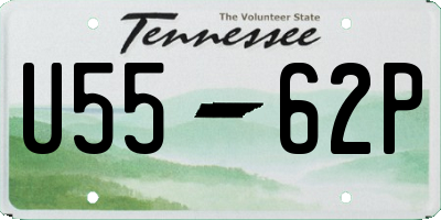 TN license plate U5562P