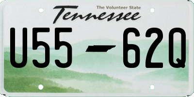 TN license plate U5562Q