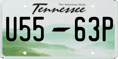 TN license plate U5563P