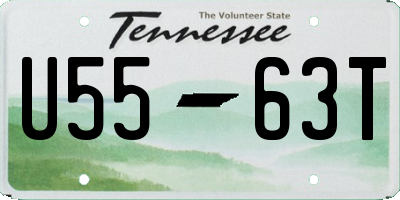 TN license plate U5563T