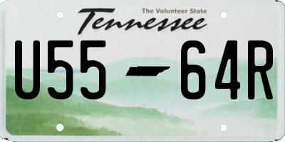 TN license plate U5564R